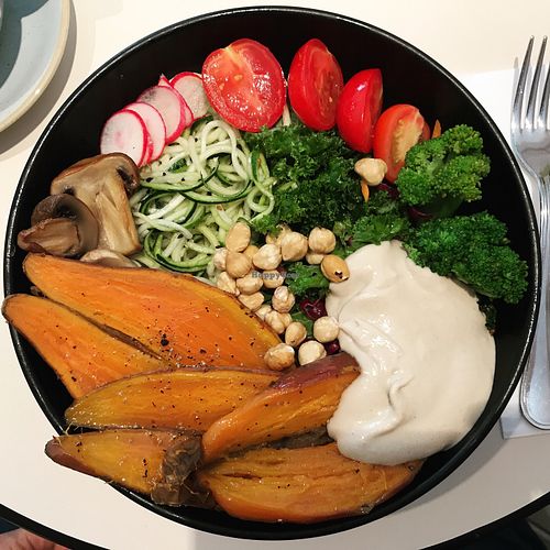 Vegan bowl at Citizen in Tel Aviv