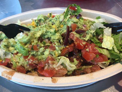 Assiette Vegan.  at Chipotle in Puteaux