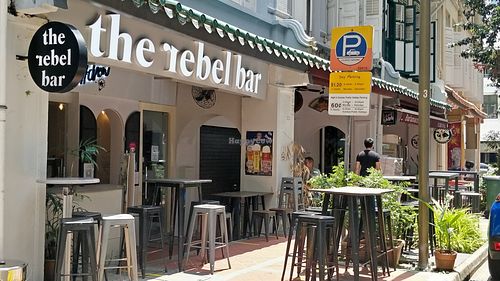 Street View at The Rebel Bar in Central Singapore