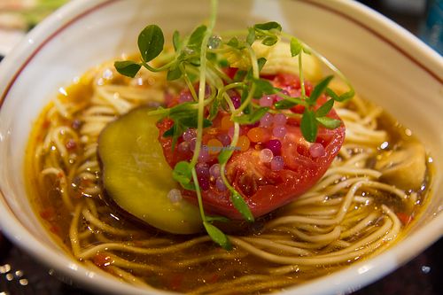 Vegan ramen at Shinjukugyoen Ramen Ouka in Tokyo