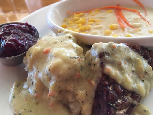 Thansgiving dinner with Tempeh at Vertical Diner in Salt Lake City