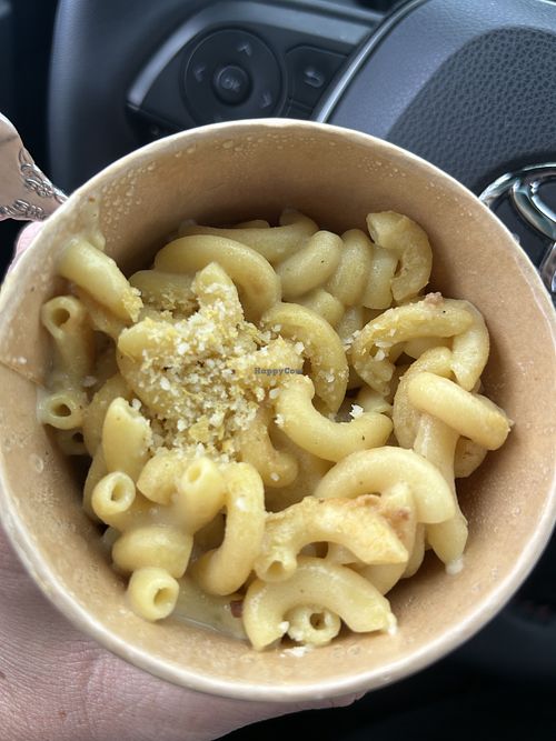 Mac and cheese to go   at Vertical Diner in Salt Lake City