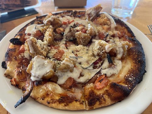 Inferno chicken pizza  at Vertical Diner in Salt Lake City
