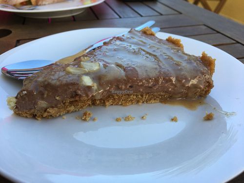 Chocolate and caramel pie at Bosque in Sintra