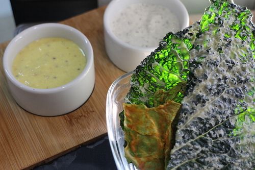 Raw kale chips at Zen in Banja Luka