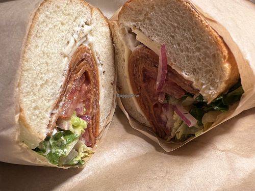 Italian Hoagie 😋  at LUHV Vegan Deli in Philadelphia