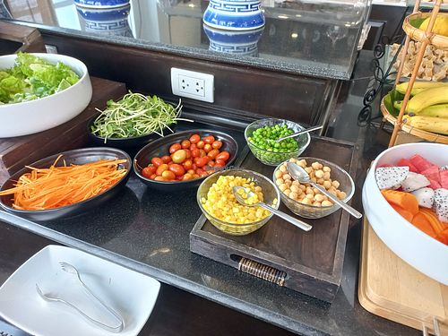 Breakfast buffet salad at Moreganic Restaurant at Away Chiang Mai Thapae Vegan Retreat in Chiang Mai