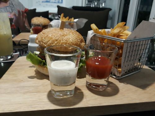 Vegan Burgers at Moreganic Restaurant at Away Chiang Mai Thapae Vegan Retreat in Chiang Mai