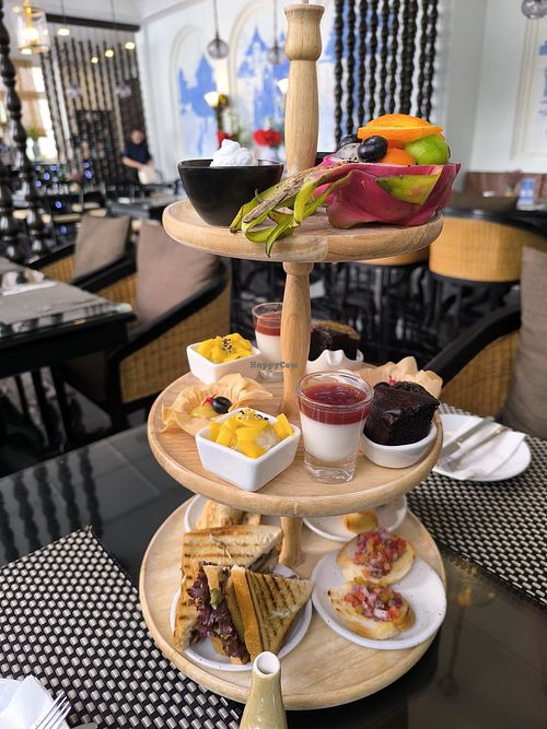 Afternoon Tea at Moreganic Restaurant at Away Chiang Mai Thapae Vegan Retreat in Chiang Mai