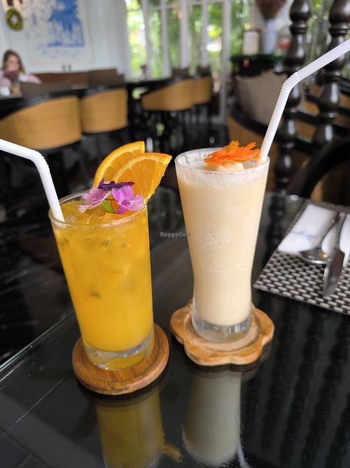 Mixed smoothie at Moreganic Restaurant at Away Chiang Mai Thapae Vegan Retreat in Chiang Mai