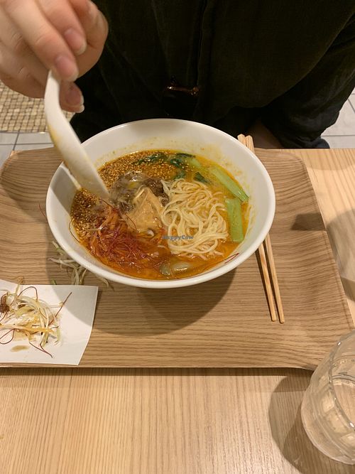 Gold sesame ramen at T's Tantan - Ecute Ueno in Tokyo