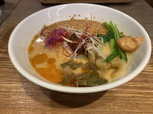Golden sesame ramen  at T's Tantan - Ecute Ueno in Tokyo