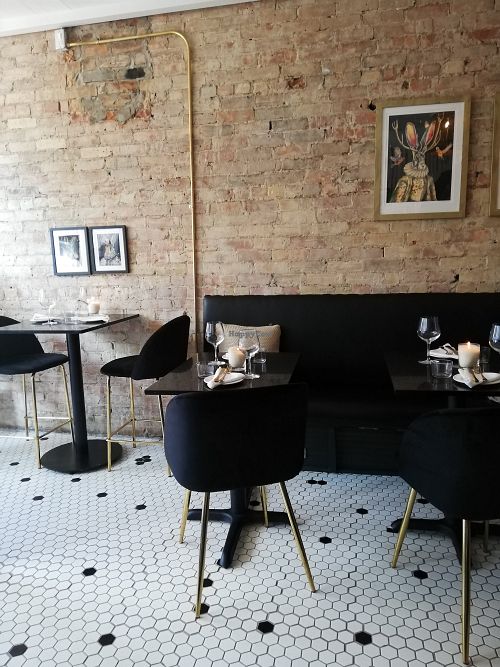 Inside at Mythology in Toronto