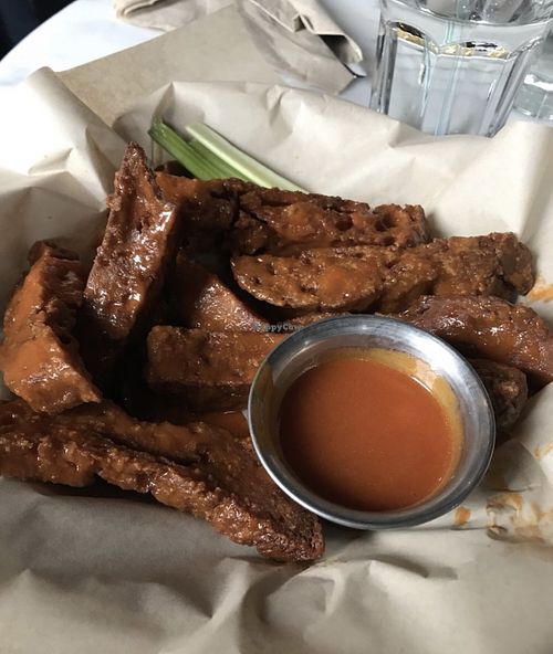 Buffalo Seitan wings   at City O' City in Denver