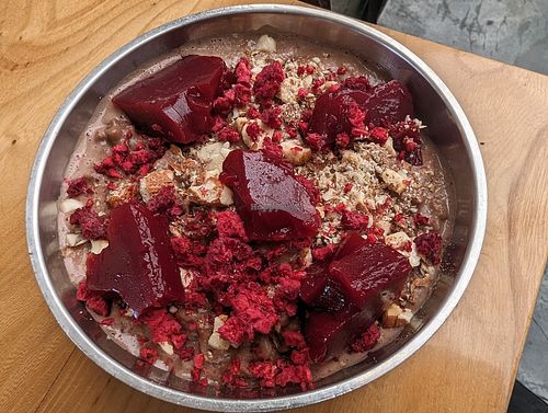 Chocolate rice pudding at Bestie Cafe in Auckland