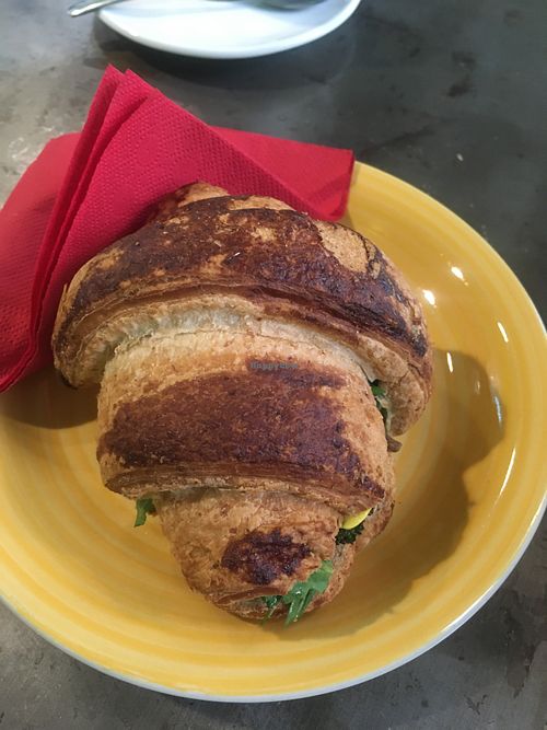 Savoury croissant at L'Orto Bistrot in Turin