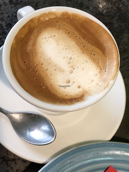 Almond cappuccino  at L'Orto Bistrot in Turin