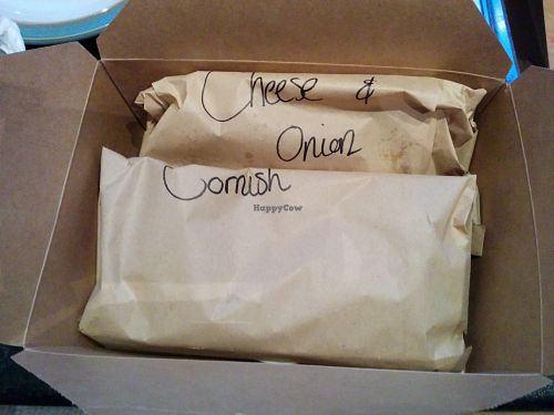 takeaway pasties at Acorn Pie and Mash in Leigh-on-sea