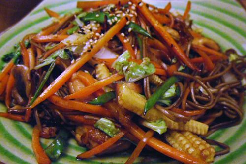 udon noodles at Akiko Sushi Bar in Bratislava