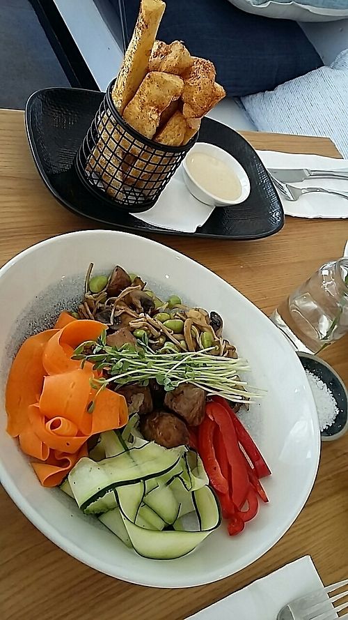 Humble bowl with Cassava chips at Two Point Oh in Maroochydore