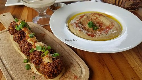 falafel and hummus at Coleos Cafe in Playa Venao
