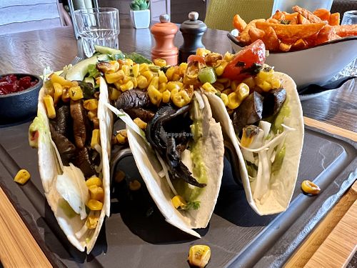 Vegan tacos  at Roos Leap in Montrose
