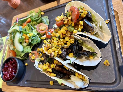 Vegan tacos 🌮   at Roos Leap in Montrose
