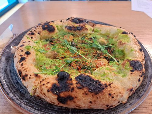 Pizza verde at Vegazzi Specialty Pizzeria in Budapest