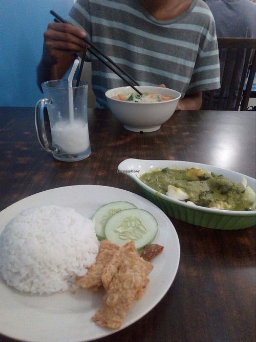 Green curry  at Lily's Vegetarian Kitchen - Georgetown in Penang