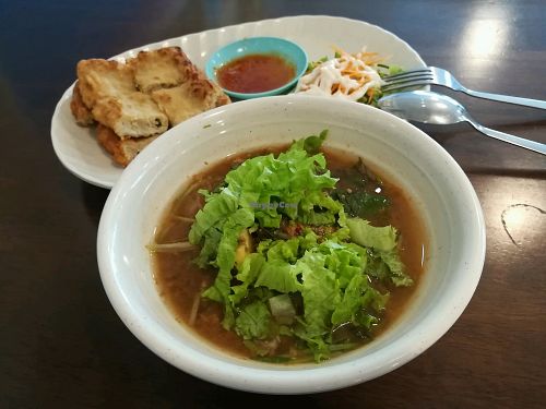 Penang Laksa and Nyonya roti at Lily's Vegetarian Kitchen - Georgetown in Penang