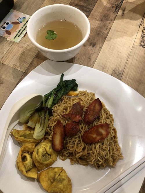 Kolo mee $6.50 at Nature Cafe - Suntec City in Central Singapore