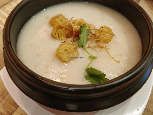 (mock) chicken congee at Nature Cafe - Suntec City in Central Singapore