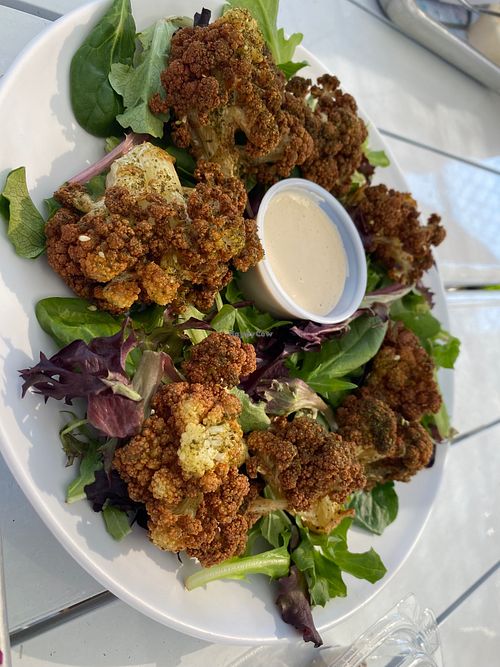 Fried Cauliflower. at The Hummus House in Fort Lauderdale