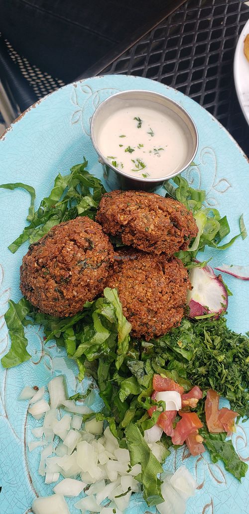 Falafel starter at Les Amis Restaurant in Fullerton