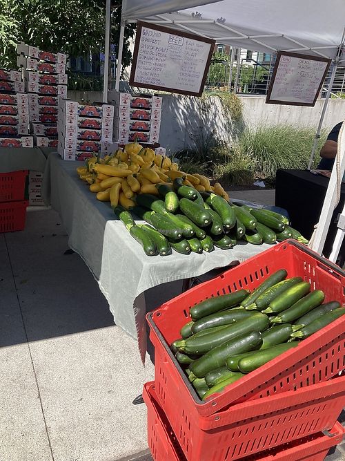 Produce at Capitol Hill Sunday Farmers Market in Seattle