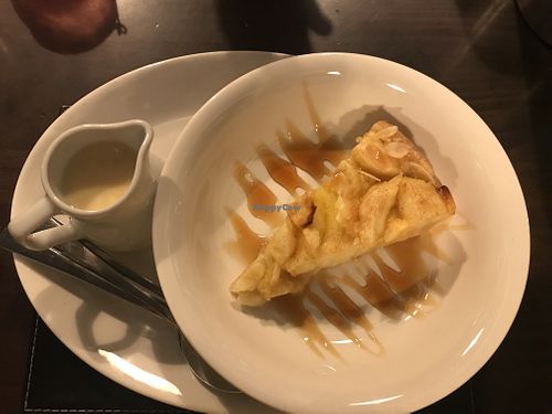 Apple tart and custard at The Courie Inn in Killin