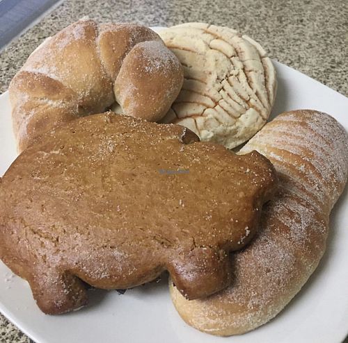 My non-vegan family often requests this vegan pan dulce at Soy Concha Bakery in Santa Ana