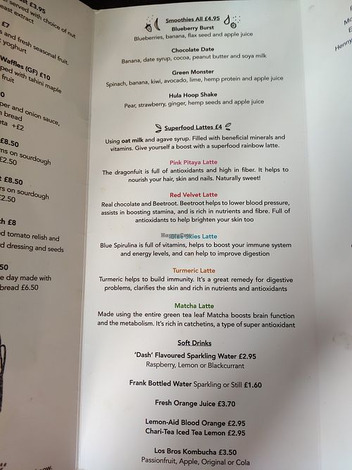 Smoothies and Lattes at East Village Cafe in Bristol