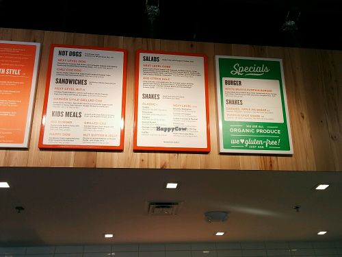menu board at Next Level Burger - Concord in Concord