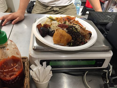 Weighed  at Loving Hut - Spalena in Prague