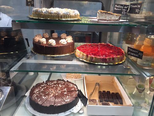 Cakes  at Loving Hut - Spalena in Prague