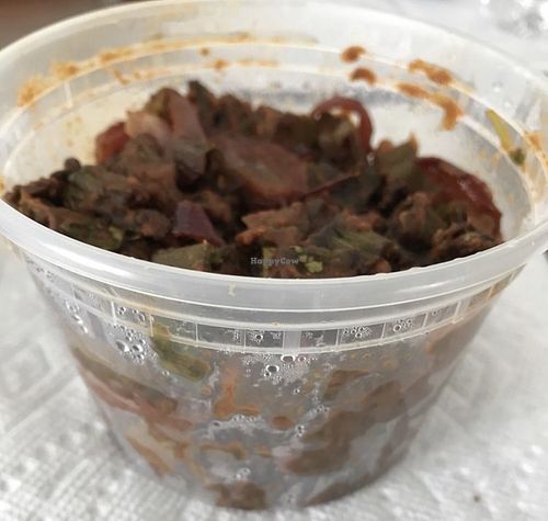 Depth of Bhindi Amchoor (good portion )  at Azafran in Broomfield