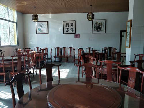 Dining area at XueFeng Temple in Fuzhou