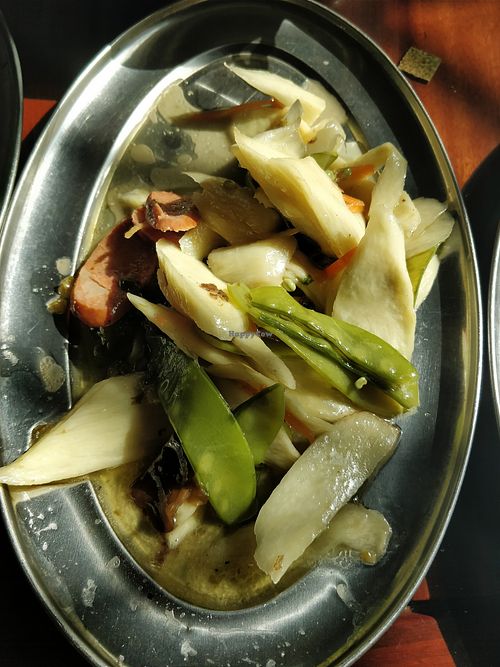 Yummy vegetables at XueFeng Temple in Fuzhou