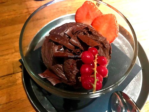excellent pudding (vegan, no chia) at Cafe Beguin in Brussels