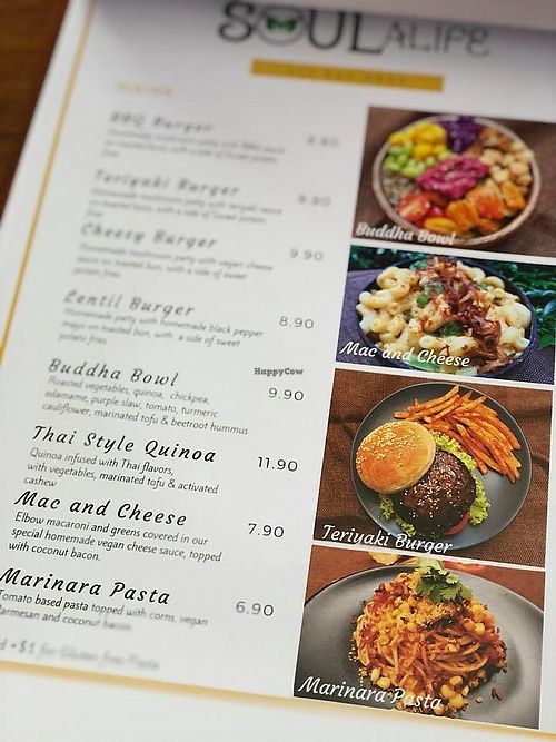 Main items  at Soul ALife in Central Singapore