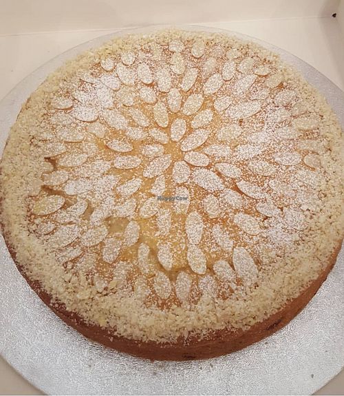 Cherry and Almond cake at Hillgate Cakery in Stockport