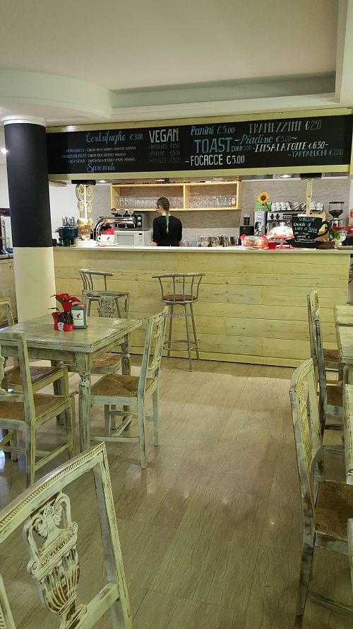 Inside at Bar Goccia in Trento