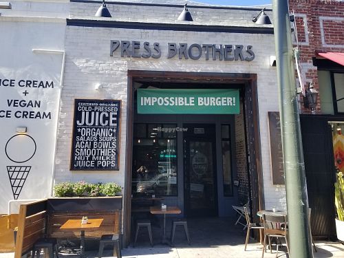 Entrance at Press Brothers Juicery and Kitchen in Hollywood