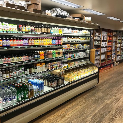 Drinks & refrigerated supplements at Healthy Additions in Vineyard Haven